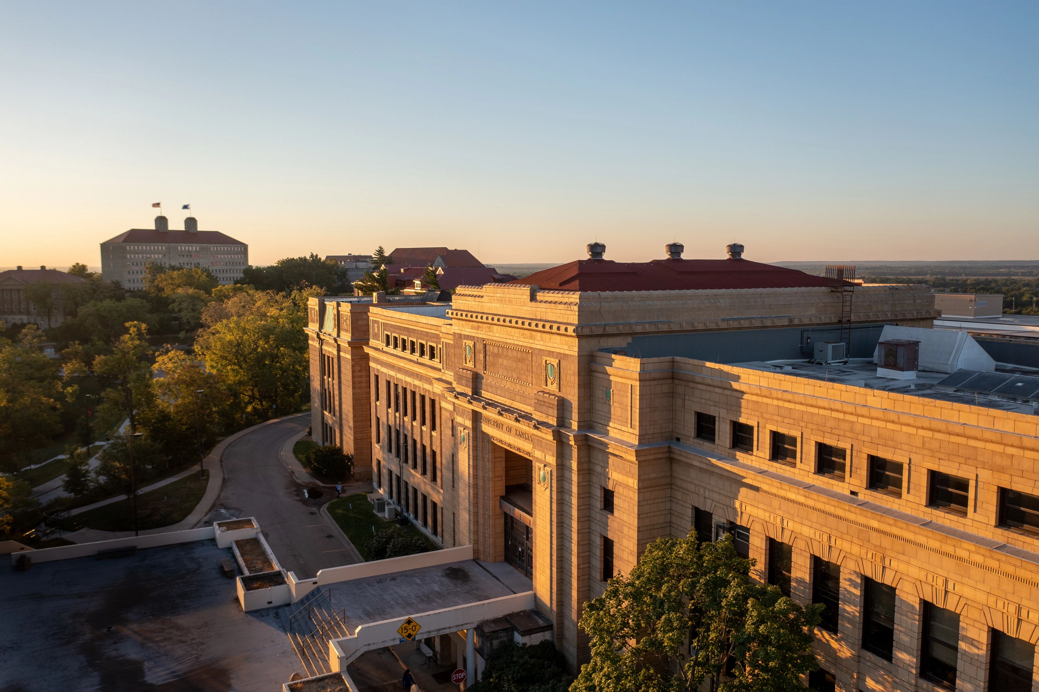 Sunrise on Strong Hall